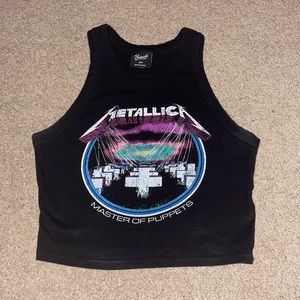 💜Metallica Cropped Muscle Tee💜Size Small💜